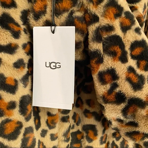 UGG Leopard Faux Fur Mandy Hoodie - Picture 11 of 16